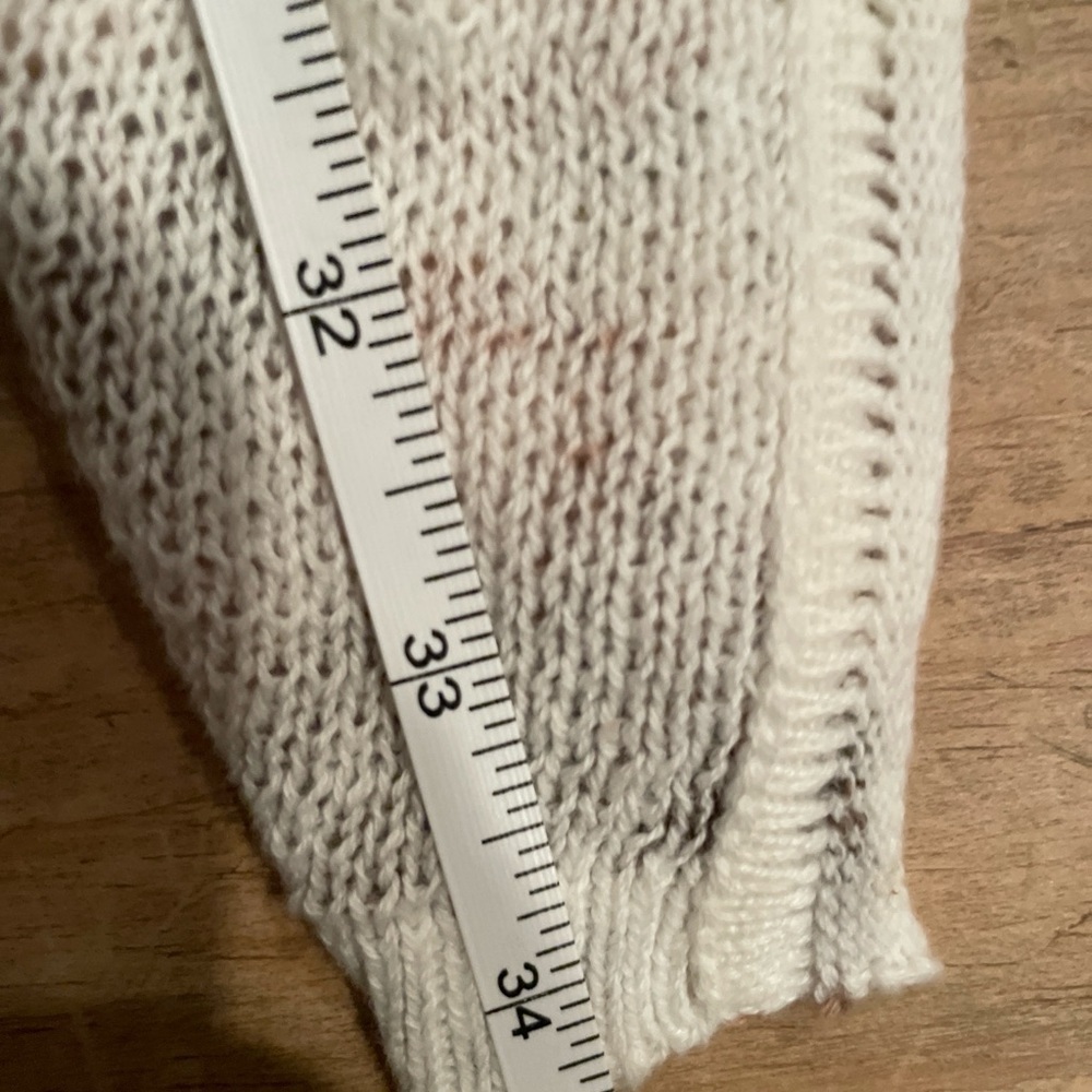 Knox Rose Womens Rose Pink Cream Open Cardigan 💯 % cotton cottagecore XS - Picture 9 of 10
